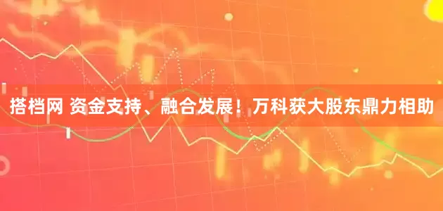 搭档网 资金支持、融合发展！万科获大股东鼎力相助