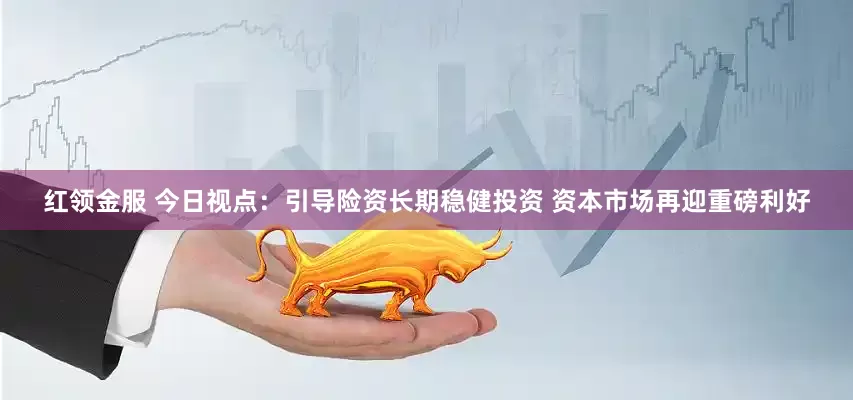红领金服 今日视点：引导险资长期稳健投资 资本市场再迎重磅利好